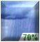 Showers Likely. Chance for Measurable Precipitation 70%