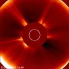 Latest LASCO C2 image of the Sun