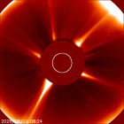 Latest LASCO C2 image of the Sun