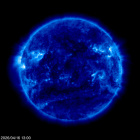 Click for time-lapse image of the sun