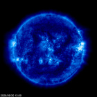 Click for time-lapse image of the sun